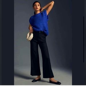 Anthropologie Maeve The Colette Cropped Wide-Leg Pants